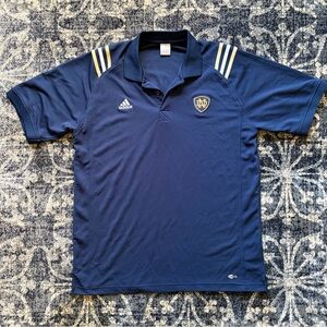 Notre Dame Adidas Men's Navy Polo with White Accents Climalite